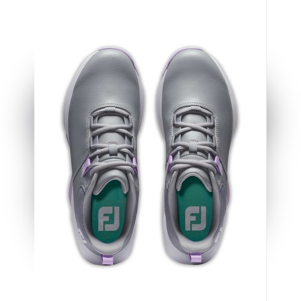 FootJoy Women's ProLite Golf Shoes Grey/Lilac - Picture 2 of 5